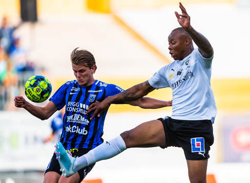 .under fotbollsmatchen i Allsvenskan mellan Sirius och