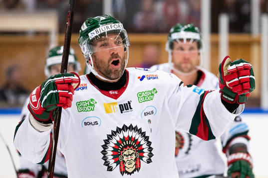 Frölundas Joel Lundqvist jublar