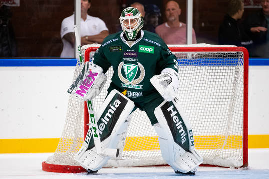 Färjestads målvakt Markus Svensson