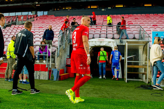 Vito Wormgoor of Brann looks dejected