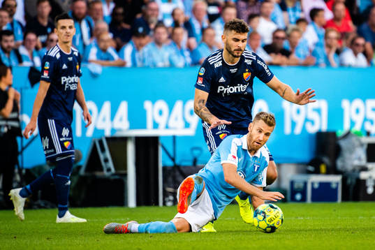 Malmö FFs Rasmus Bengtsson och Djurgårdens Astrit