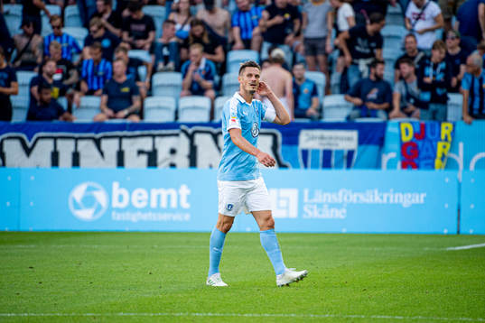 Malmö FFs Markus Rosenberg deppar