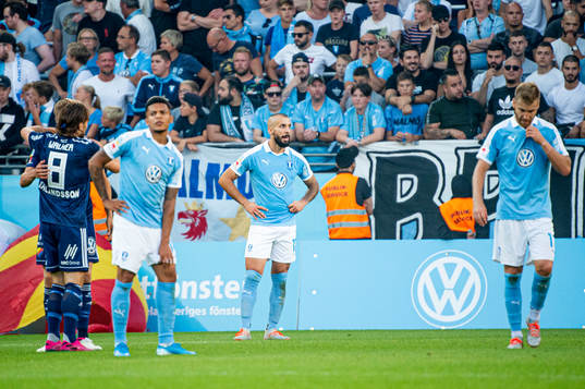 Malmö FFs Romain Gall, Guillermo Molins och Rasmus