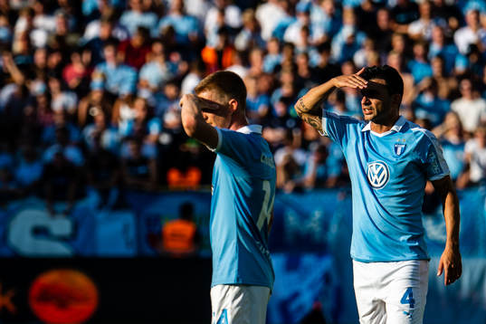 Malmö FFs Behrang Safari och Anders Christiansen