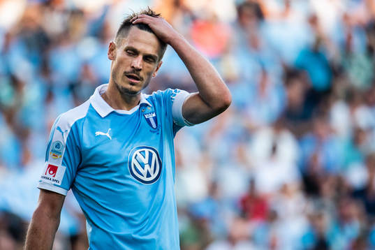 Malmö FFs Markus Rosenberg deppar