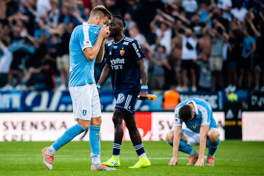 Malmö FFs Rasmus Bengtsson deppar