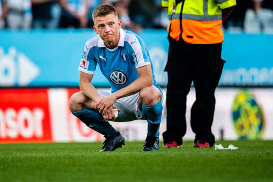 Malmö FFs Anders Christiansen deppar