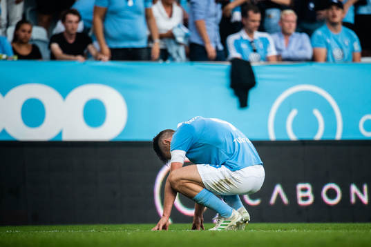 Malmö FFs Markus Rosenberg deppar