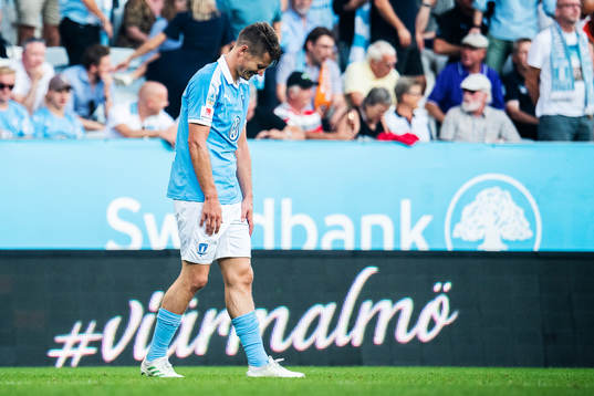 Malmö FFs Markus Rosenberg deppar