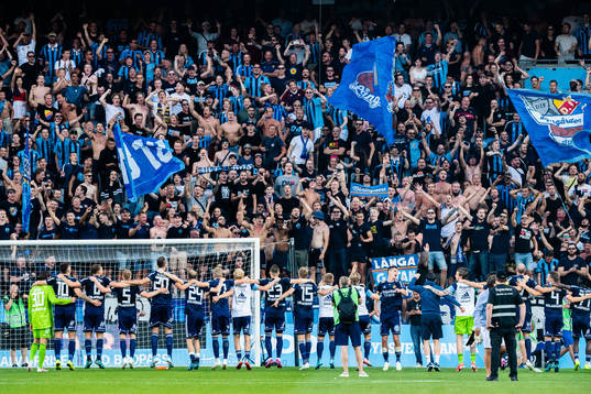 Djurgårdens spelare jublar