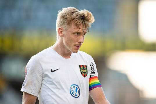 Brommapojkarnas Gustav Sandberg Magnusson  deppar
