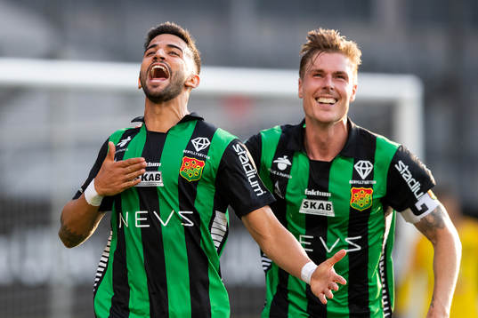 GAIS Paulo Marcelo jublar med Marcus Bergholtz