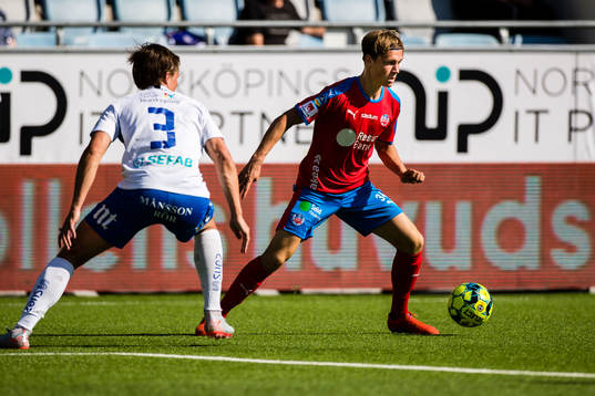 IFK Norrköpings Rasmus Lauritsen and Helsingborgs Filip
