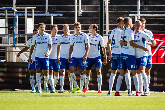 IFK Norrköpings spelare jublar