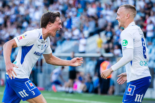 IFK Norrköpings Rasmus Lauritsen jublar