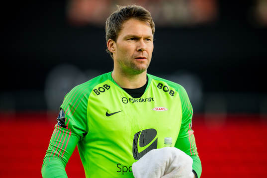 Goalkeeper Håkon Opdal of Brann looks dejected