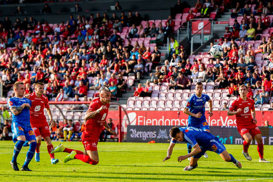 Vito Wormgoor of Brann scores an own goal