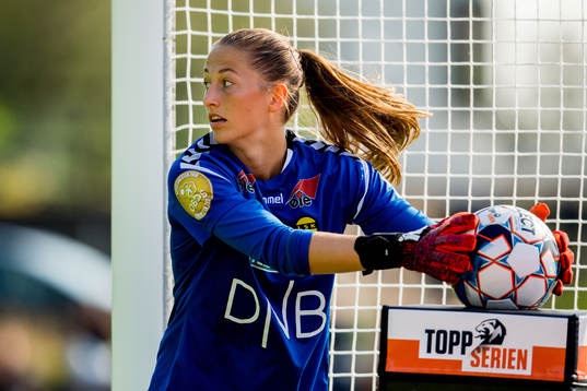 Goalkeeper Cecilie Fiskerstrand of LSK Kvinner