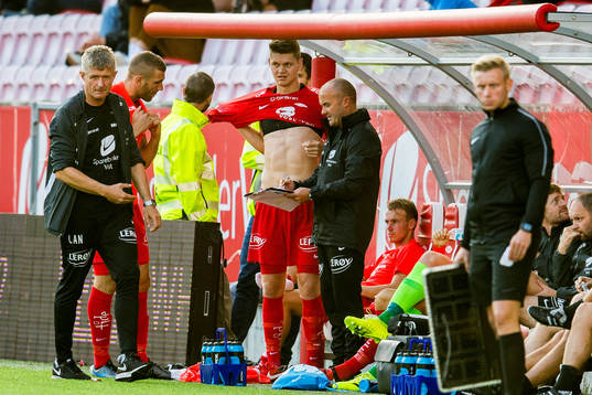 Lars Arne Nilsen, head coach of Brann, and Christian Rismark