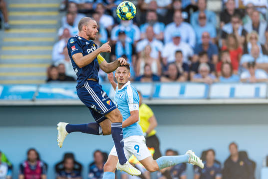Djurgårdens Marcus Danielson och Malmö FFs Markus