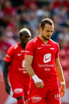 Veton Berisha of Brann looks dejected