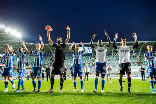 IFK Göteborgs spelare jublar