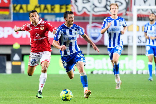 Kalmars Romário Pereira Sipião och IFK Göteborgs Giorgi