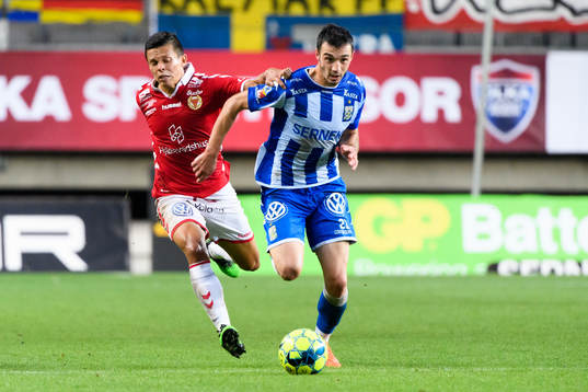 Kalmars Romário Pereira Sipião och IFK Göteborgs Giorgi