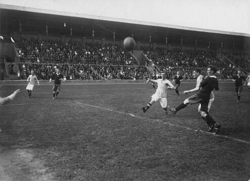 Fotboll, Göteborg-Skåne vid Svenska fotbollveckan 27 aug.