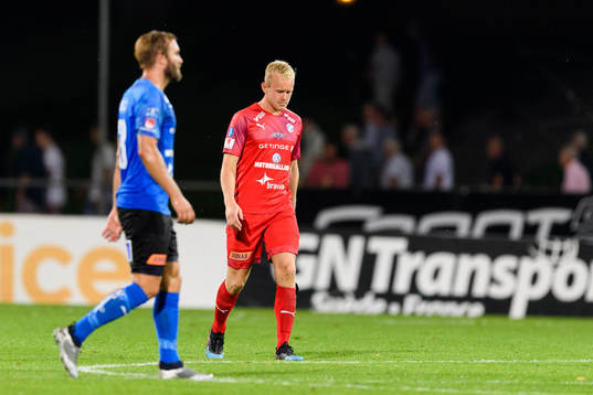 Halmstads Malte Påhlsson deppar