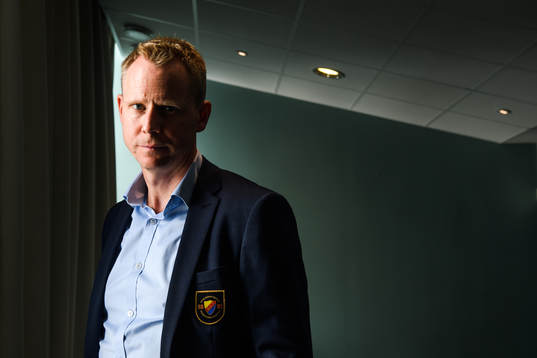Robert Ohlsson, Head coach of Djurgården poses for a