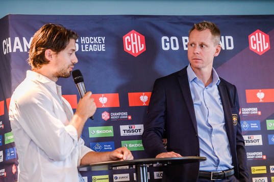 Jacob Josefson and Robert Ohlsson, Head coach of Djurgården
