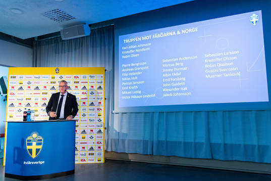 Head coach Janne Andersson of Sweden