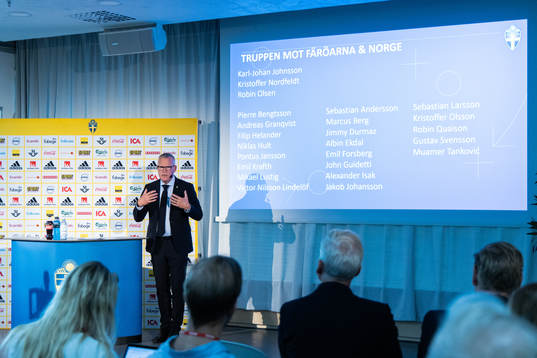 Head coach Janne Andersson of Sweden