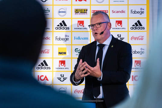 Head coach Janne Andersson of Sweden