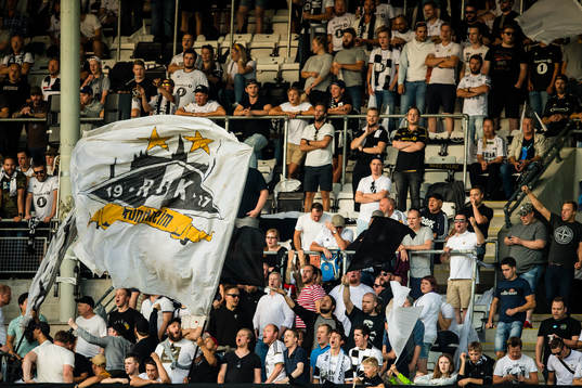 Spectators in the stands