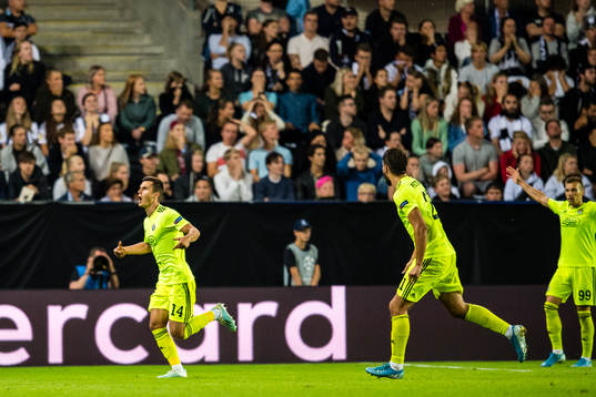 Amer Gojak of Dinamo Zagreb celebrates