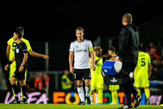 Mike Lindemann Jensen of Rosenborg looks dejected
