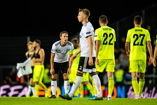 Mike Lindemann Jensen of Rosenborg and Alexander Toft