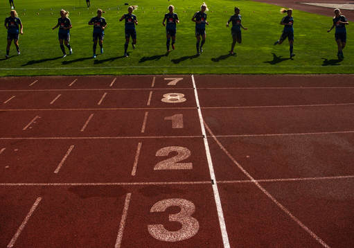 Players of the Swedish national womens football team