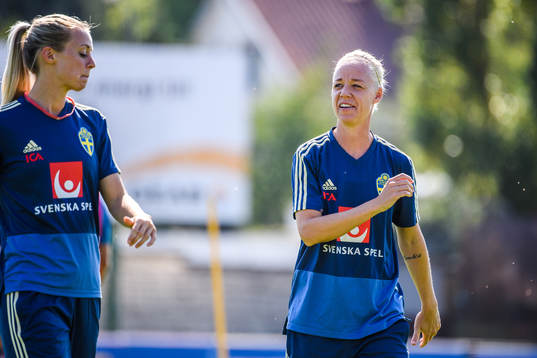 Caroline Seger of the Swedish national women football team