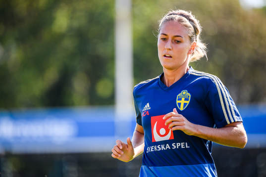 Emma Kullberg of the Swedish national women football team