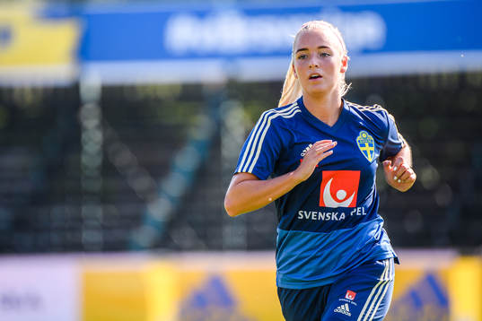 Ronja Aronsson of the Swedish national women football team