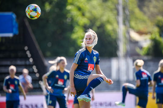 Sofia Jakobsson of the Swedish national women football team