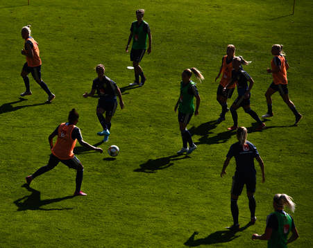 Players of the Swedish national women football team