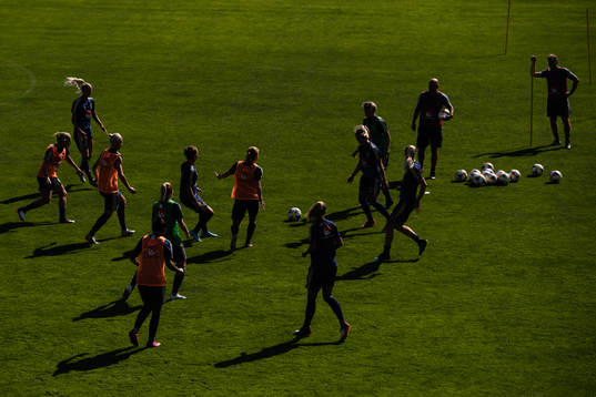 Players of the Swedish national women football team