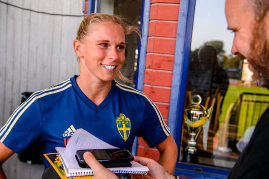 Jonna Andersson of the Swedish national women football team