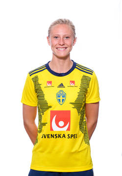 Rebecka Blomqvist of the Swedish national women football