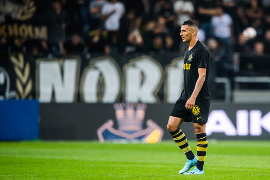 Nabil Bahoui of AIK looks dejected