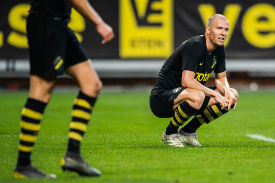 Per Karlsson of AIK looks dejected